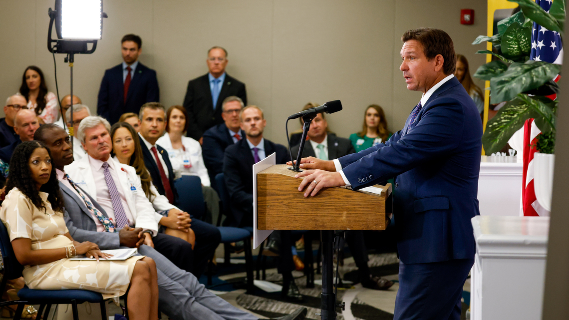 In Orlando, DeSantis criticizes Nixon and Mills, calls Caruso case a ‘gut punch' 