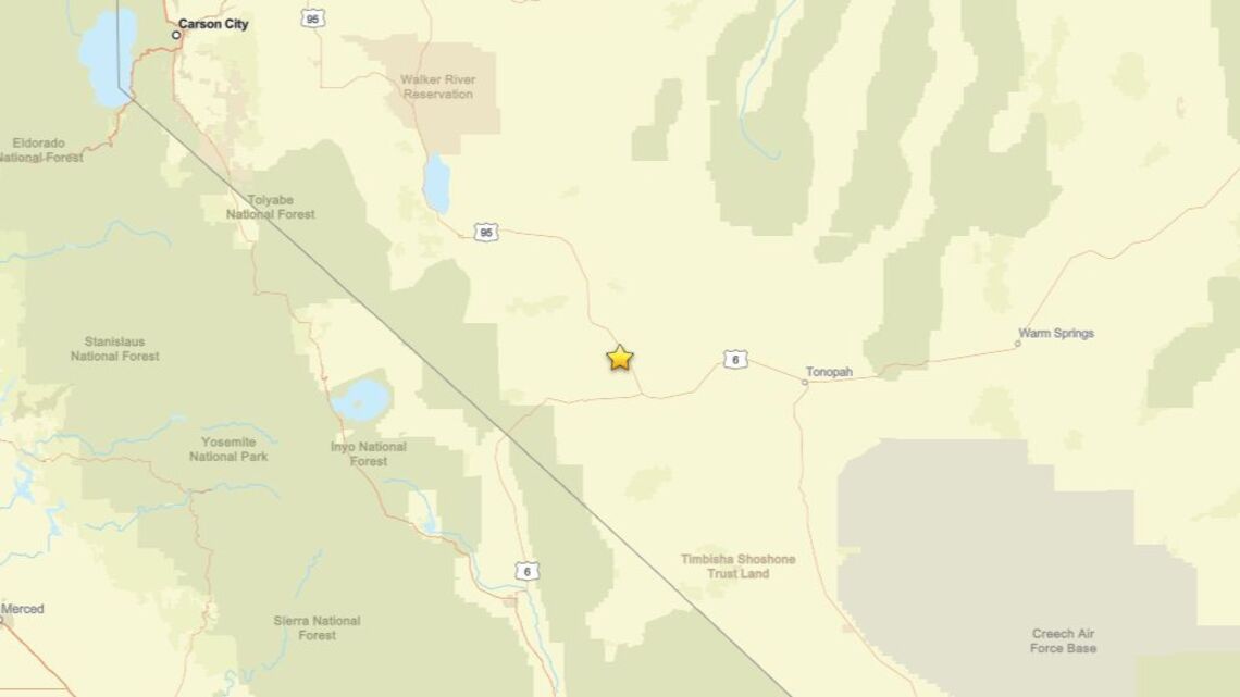 Earthquake of magnitude 2.2 detected close to Mina, NV on Aug. 11 