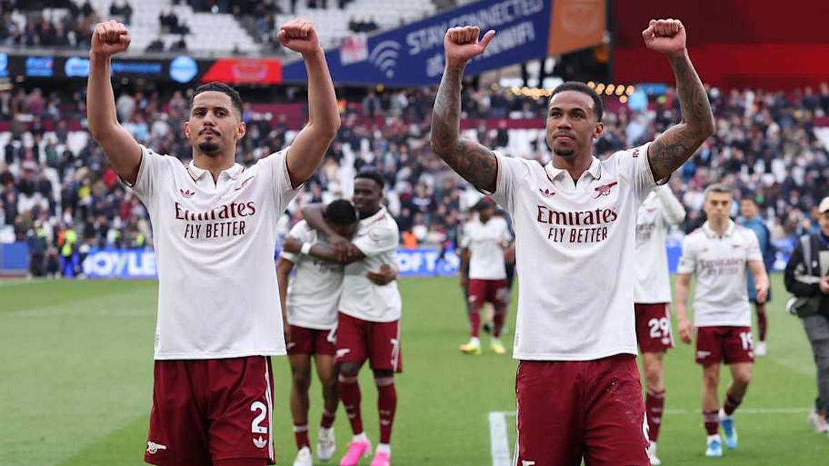  Arsenal are closing in on the title. | Catherine Ivill/AMA/Getty Images 