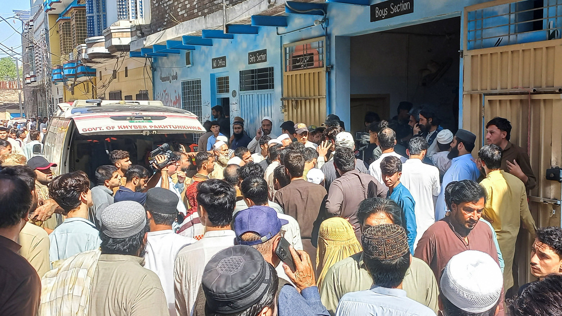 Thirty-four children and a teacher killed in Pakistan school roof collapse