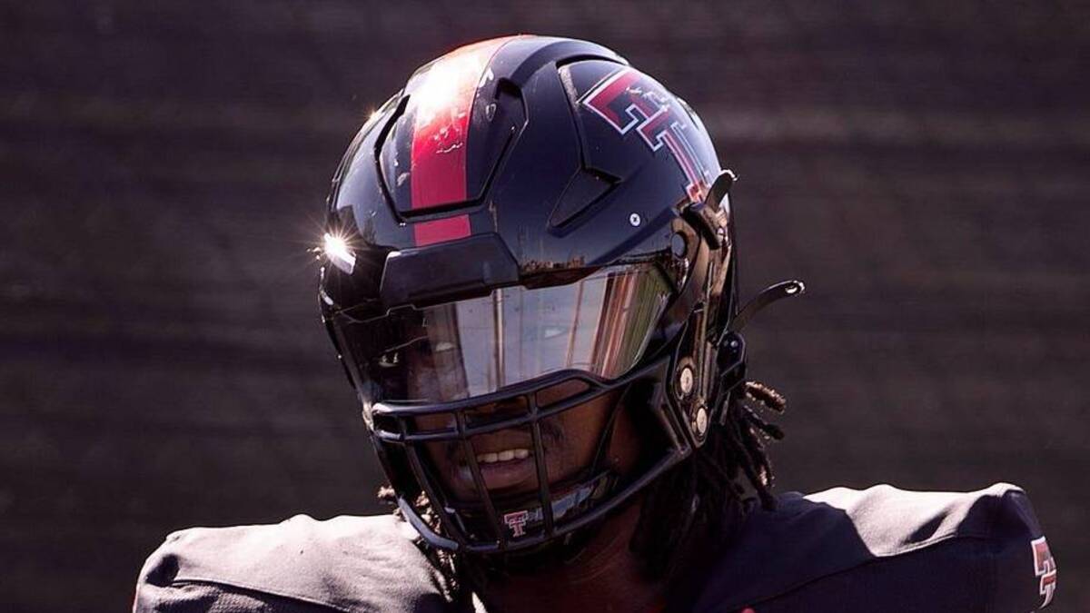  Texas Tech's Amier Washington waits for a drill during a spring football practice, Thursday, April 11, 2024, at Sports Performance Center. | Annie Rice/Avalanche-Journal / USA TODAY NETWORK 