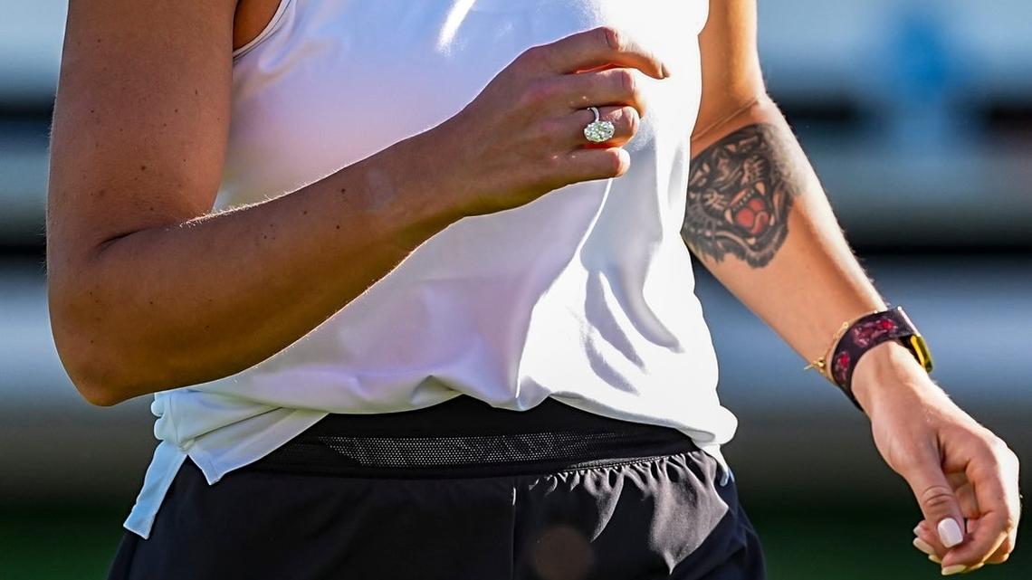 Newly engaged Aryna Sabalenka wins Indian Wells opener 