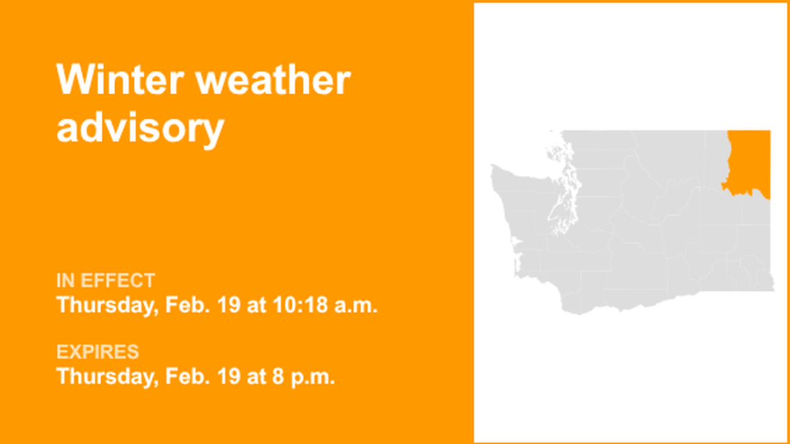UPDATE: Winter weather advisory in place for Northeast Mountains Thursday night 