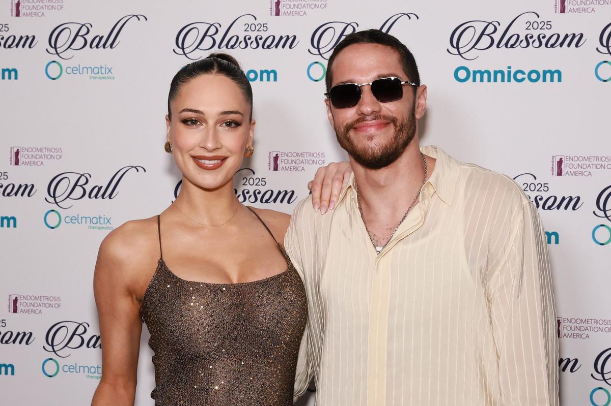  Elsie Hewitt and Pete Davidson in May 2025.Theo Wargo/Getty Images 