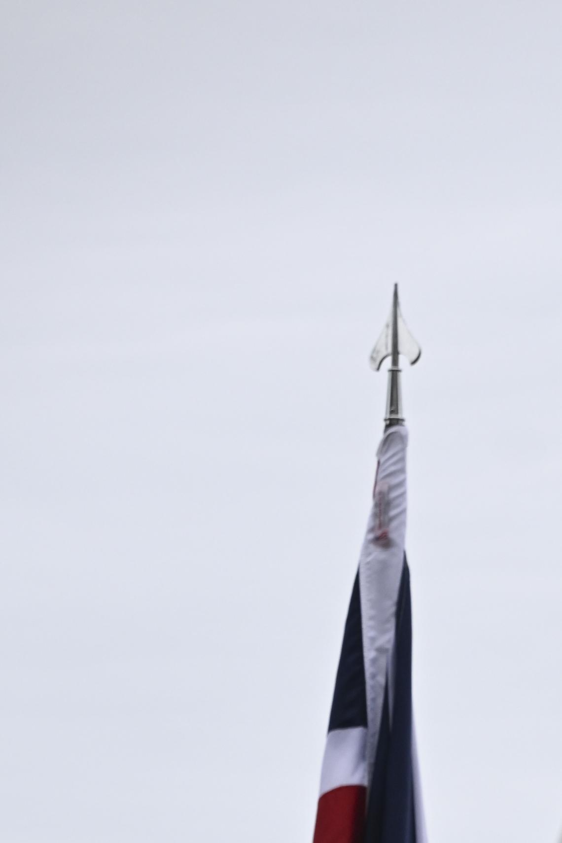 President Donald Trump salutes alongside King Charles III during an arrival ceremony on the South Lawn of the White House in Washington, on Tuesday, April 28, 2026. (Kenny Holston/The New York Times)