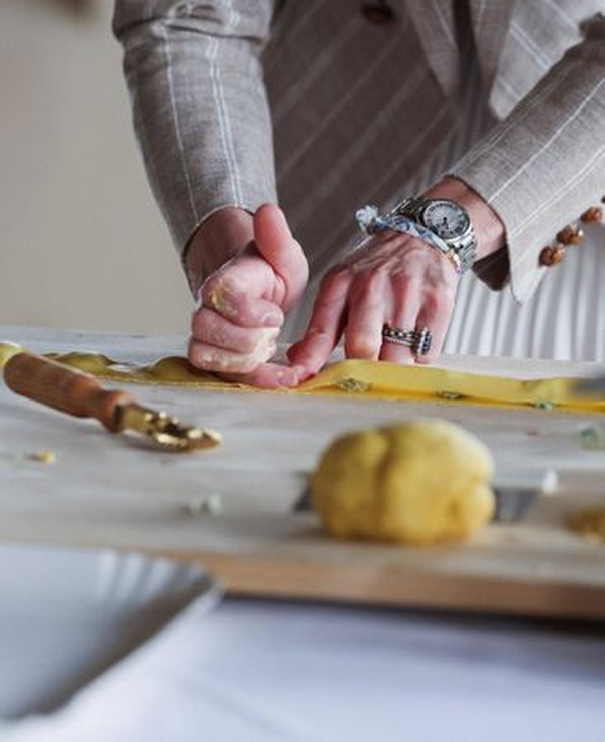 Britain's Kate, Princess of Wales, helps prepare lunch at rural Agriturismo 'Al Vigneto' as she concludes a two-day visit to the region, in Felino, in the province of Parma, Italy, May 14, 2026. REUTERS/Phil Noble/Pool