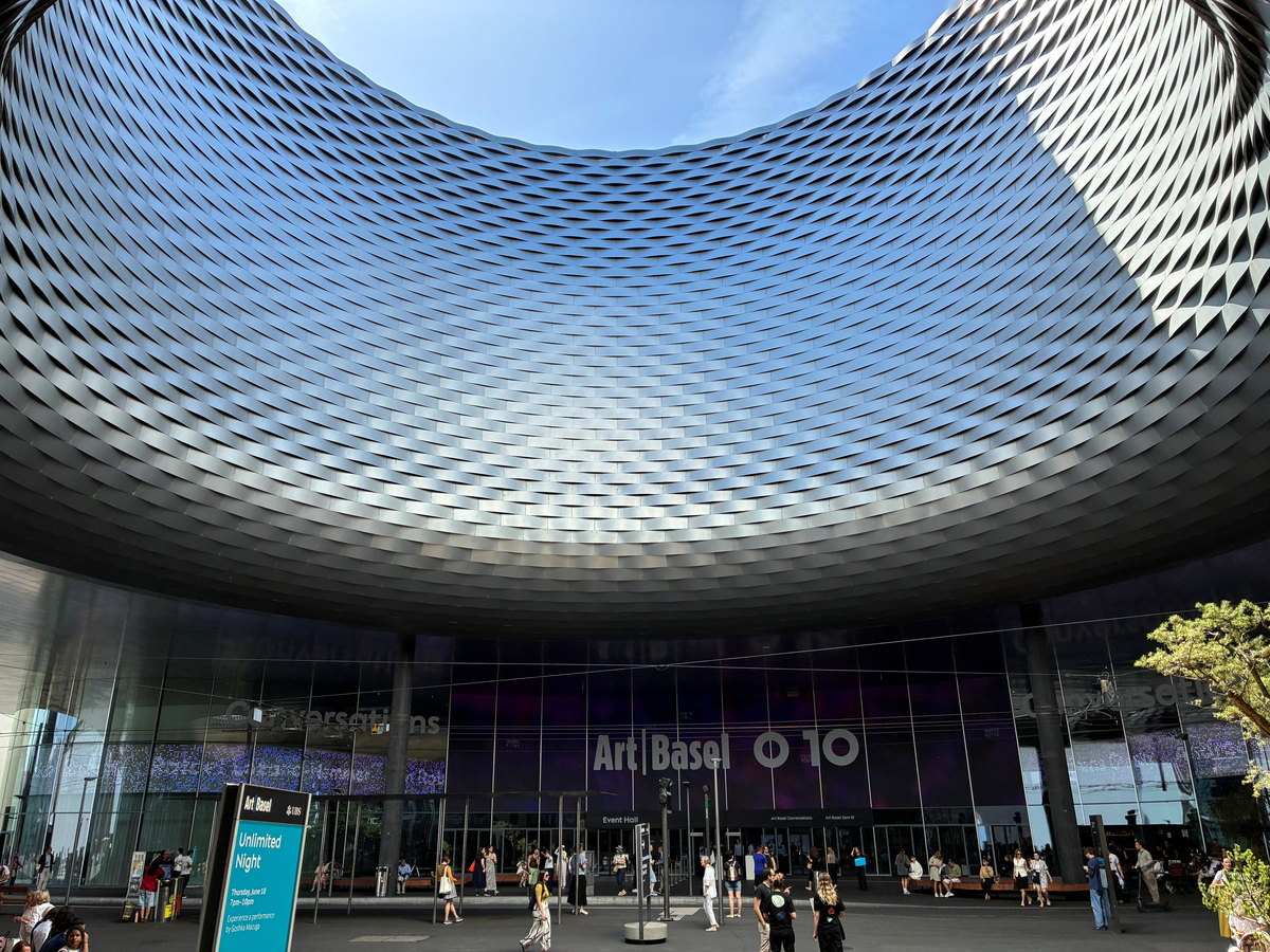 A view of the Messeplatz of Art Basel, in Basel, Switzerland, June 17, 2026. Picture taken with a mobile phone. REUTERS/Marleen Kaesebier