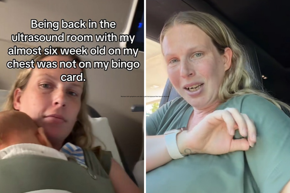  Sandina Jackson undergoing an ultrasound with her newborn on her chest. Sitting in her car explaining what the doctors found. 