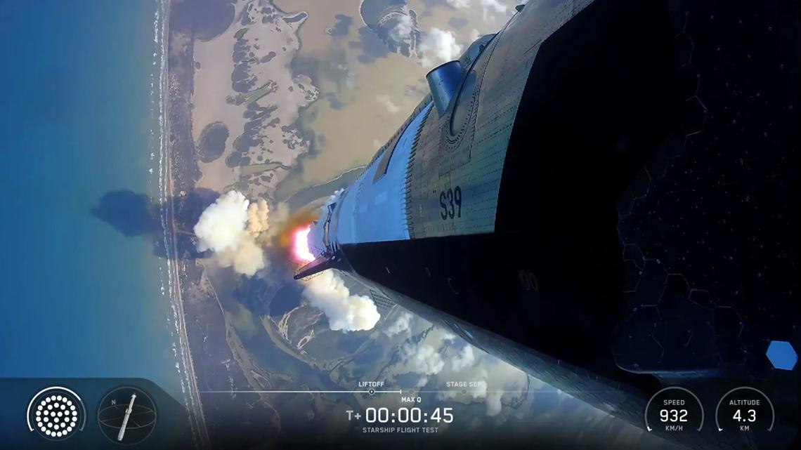 SpaceX launches next-gen Starship, but suffers some engine issues 