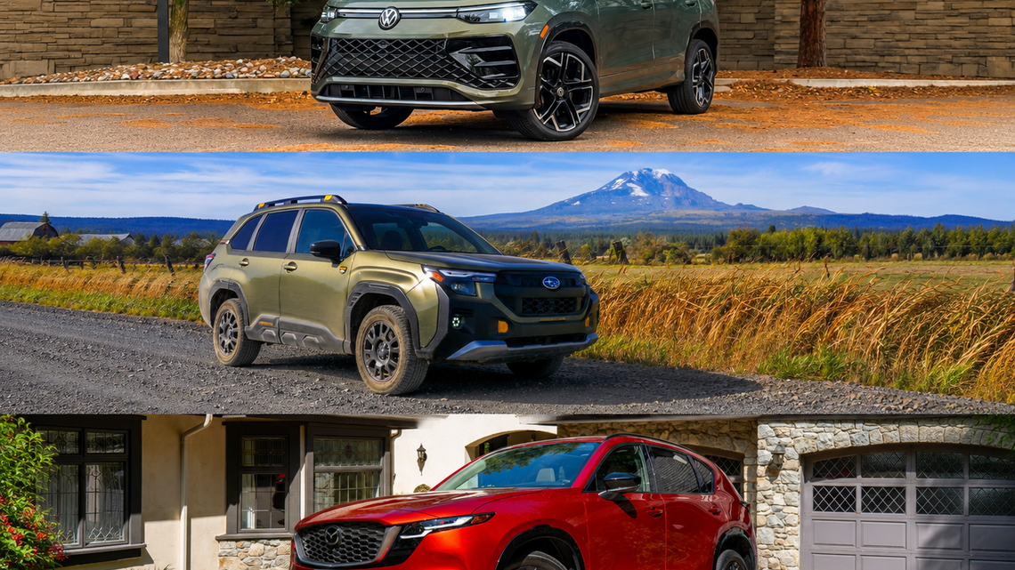 Mazda CX-5 Vs. Subaru Forester Vs. Volkswagen Tiguan: Which One Is The Most Comfortable? There's One Clear Winner 