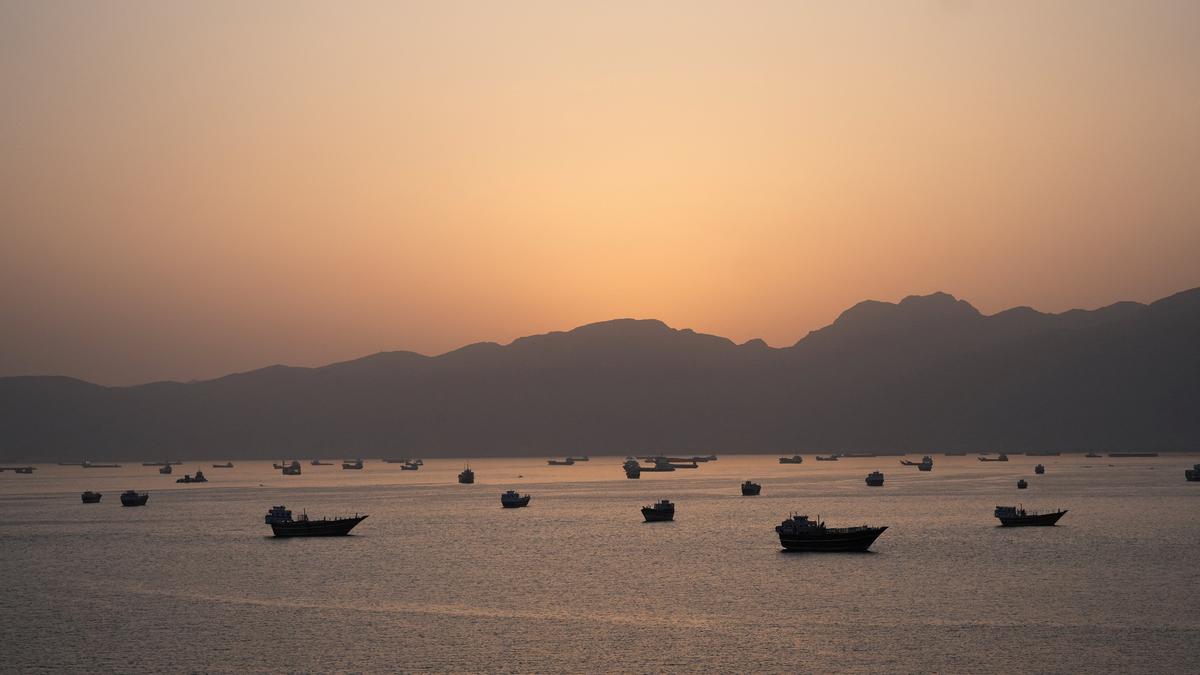 Ships and boats in the Strait of Hormuz, Musandam, Oman, May 1, 2026. REUTERS/Stringer