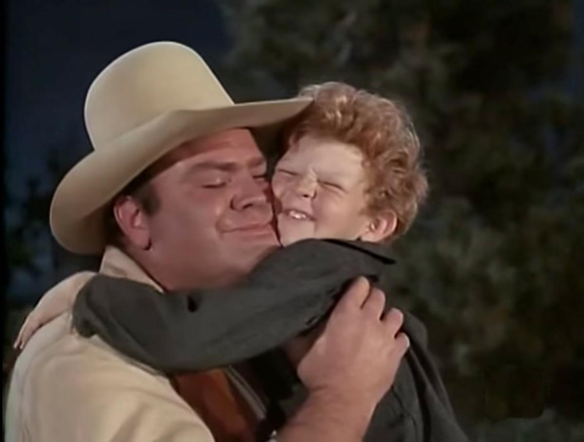 Dan Blocker and Johnny Whitaker on ‘Bonanza’Courtesy Johnny Whitaker
