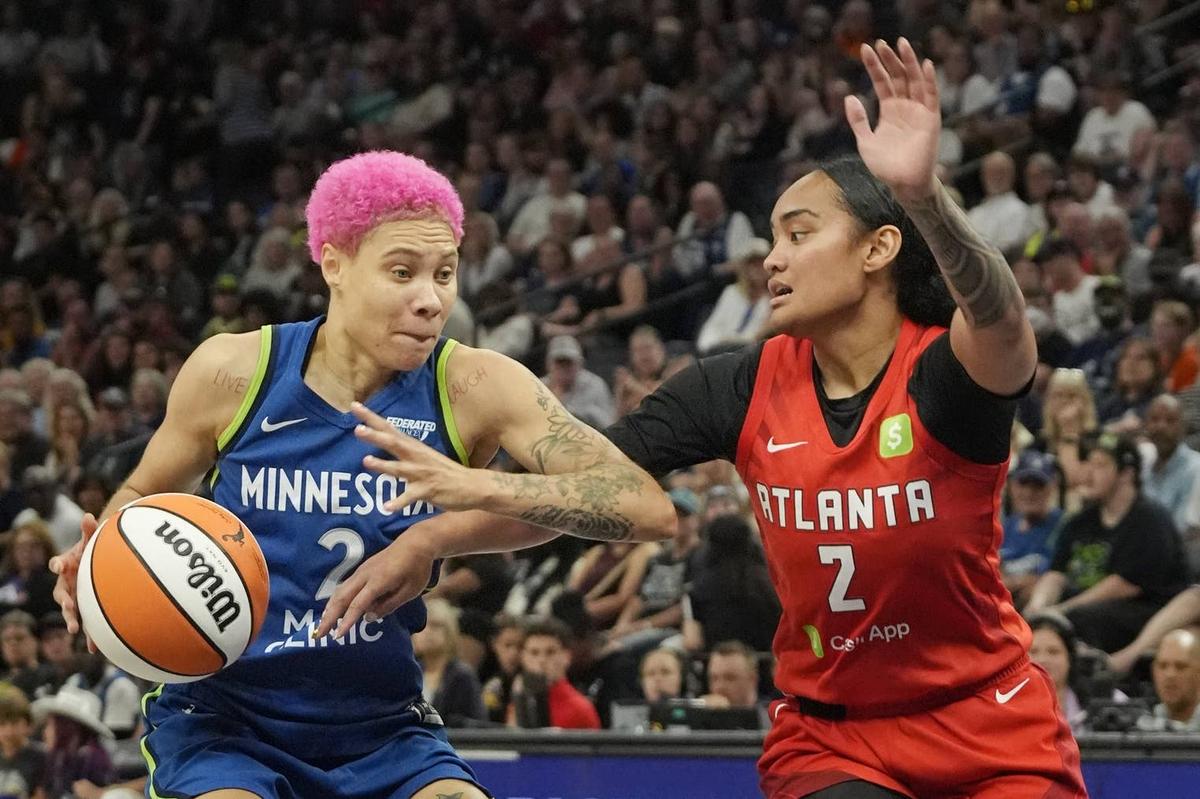  Minnesota Lynx guard Natisha Hiedeman Bruce Kluckhohn-Imagn Images