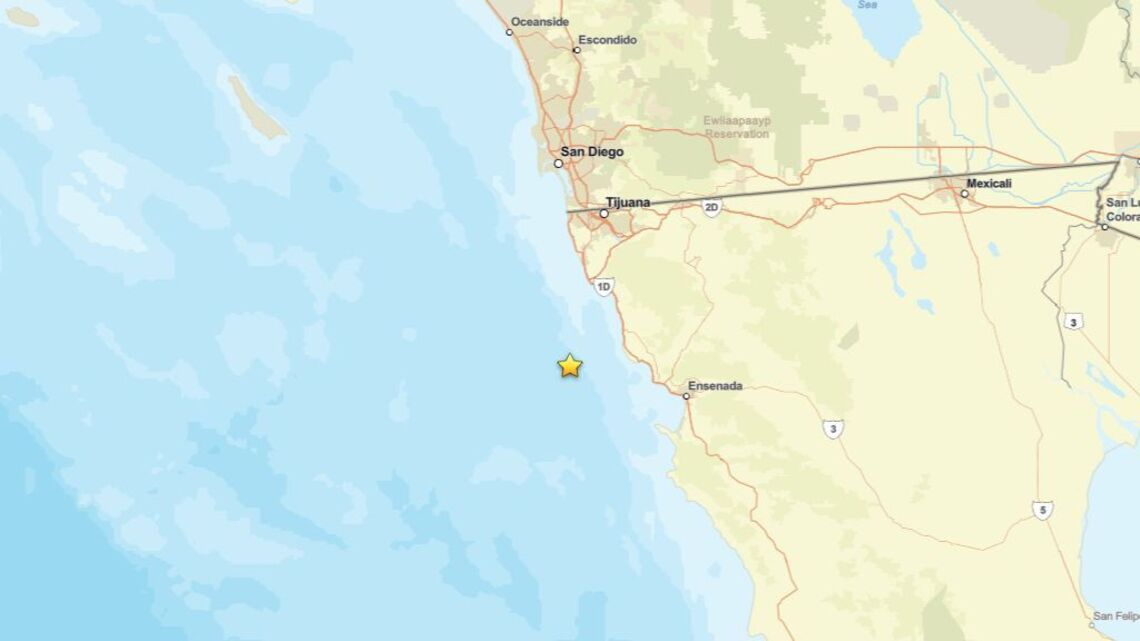 Update: 2.0 magnitude earthquake struck near Primo Tapia, B.C., MX on Oct. 20 