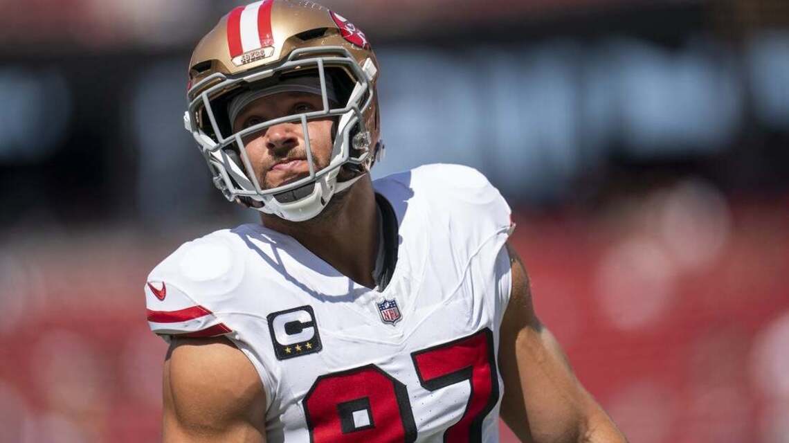Report: 49ers DE Nick Bosa (calf) out multiple weeks