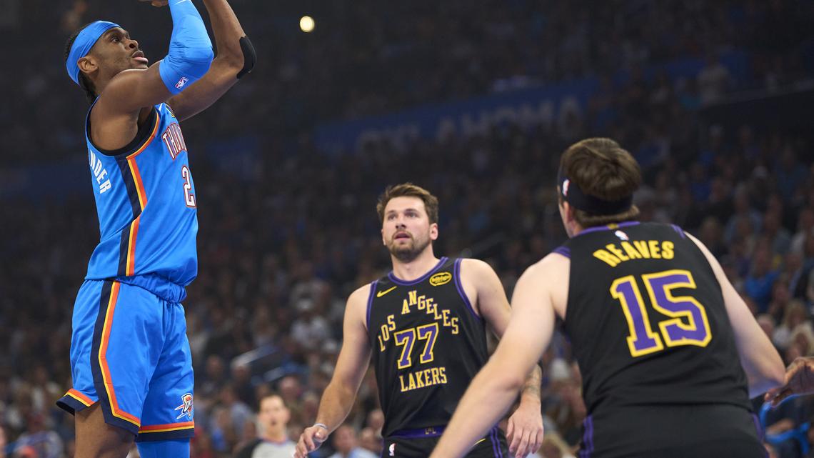 Lakers star Luka Doncic suffers hamstring injury in blowout loss to Thunder 
