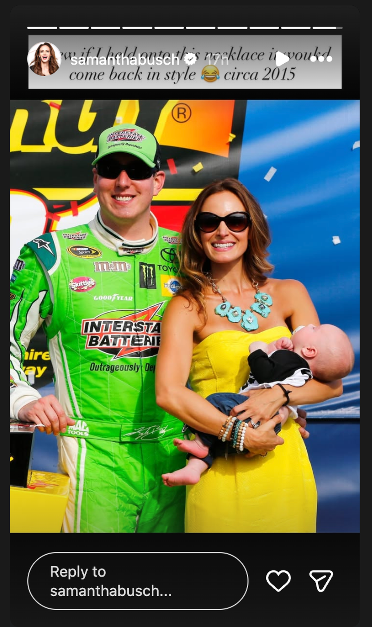  Kyle Busch's wife. 