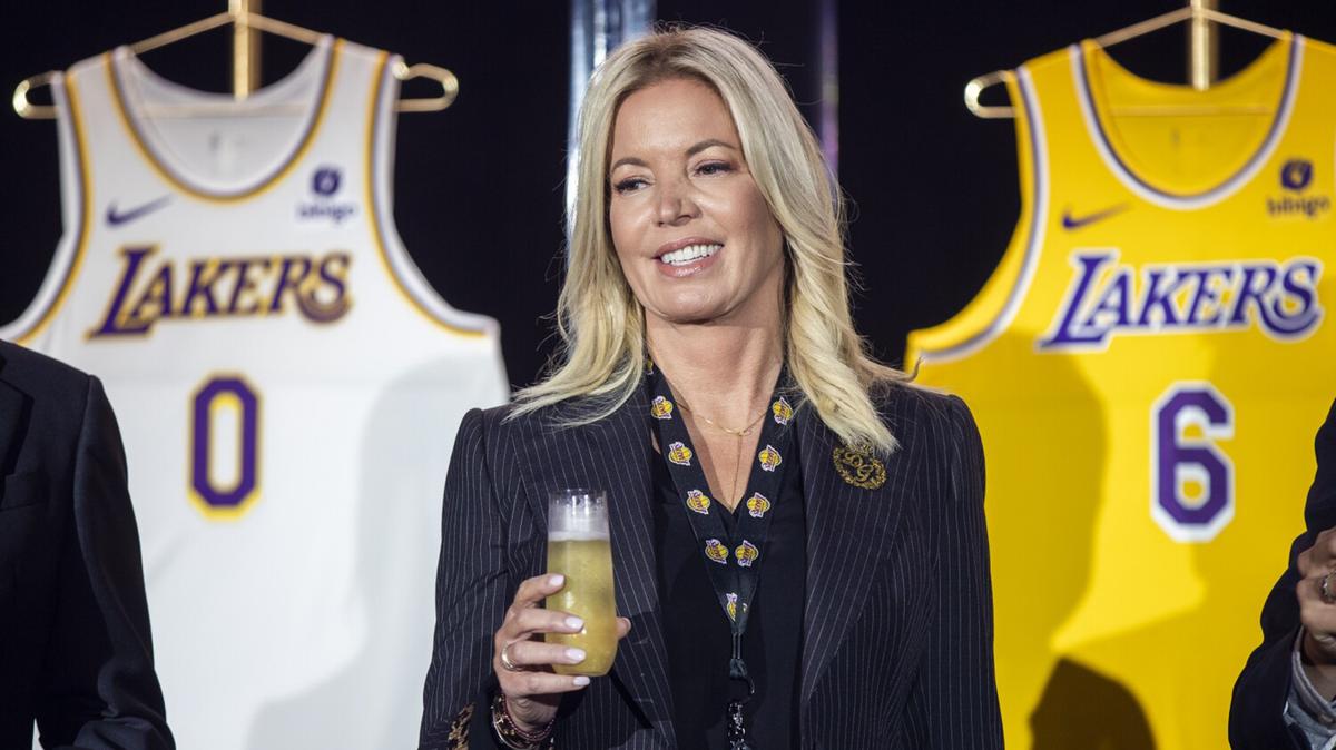 Jeanie Buss, CEO/governor/co-owner of the Los Angeles Lakers, at the UCLA Health Training Center in El Segundo, California, on Sept. 20, 2021. (Allen J. Schaben/Los Angeles Times/TNS)