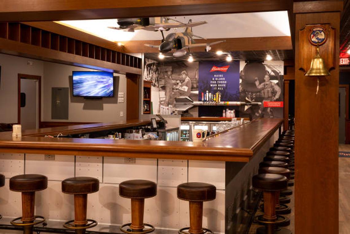 All aspects of American Dunes honors those who have served, including the CAVU Fighter Squadron Bar, which features military memorabilia.