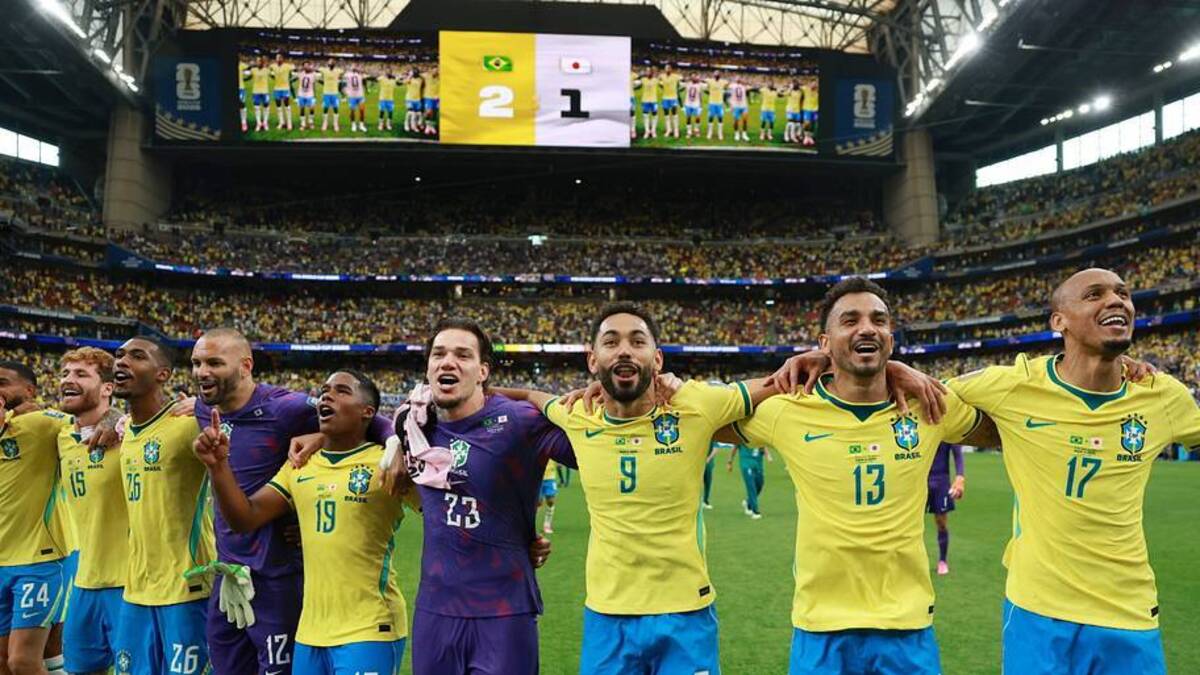  Brazil advanced at the expense of Japan. | Michael Regan/FIFA/Getty Images 