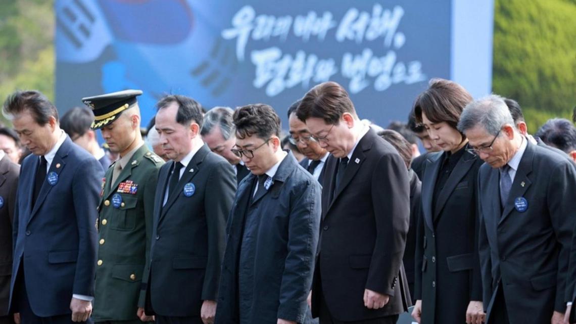 Lee says peace mission honors South Korea's West Sea dead 
