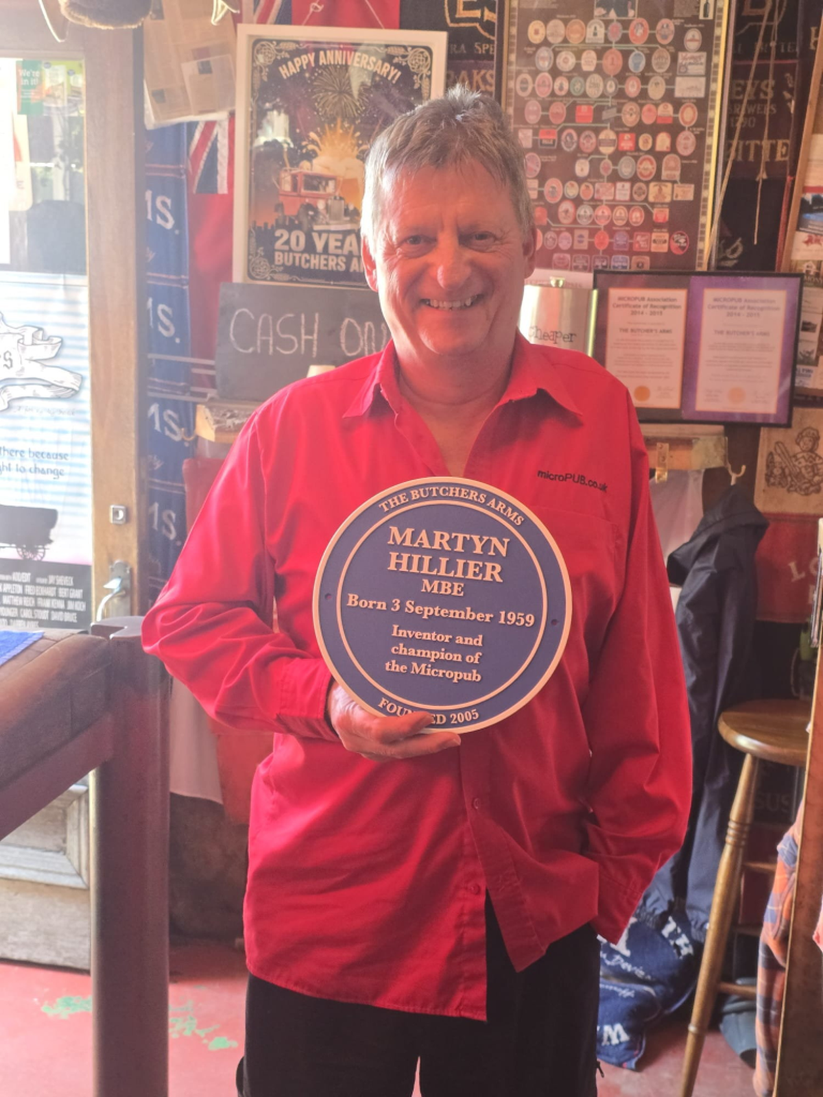  Local Paul Monroe now owns the pub. (Paul Monroe via SWNS) 