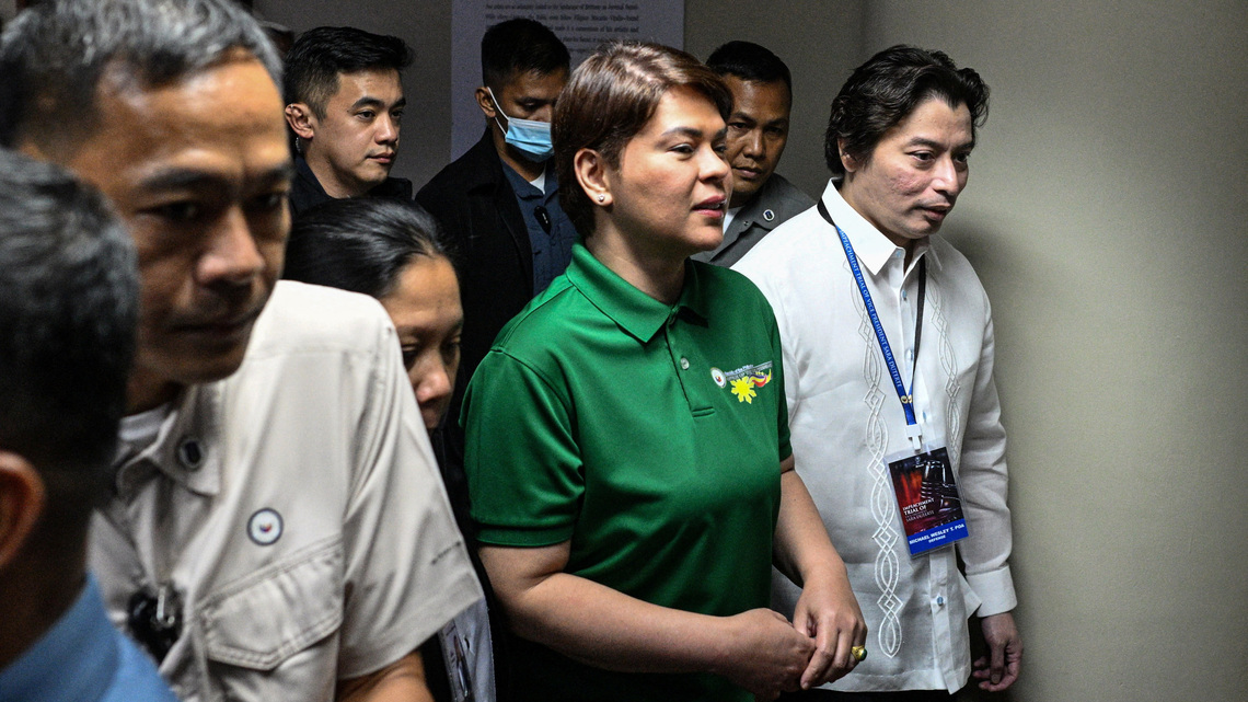 Philippine court issues warrant for VP Duterte's arrest in grave threats case 