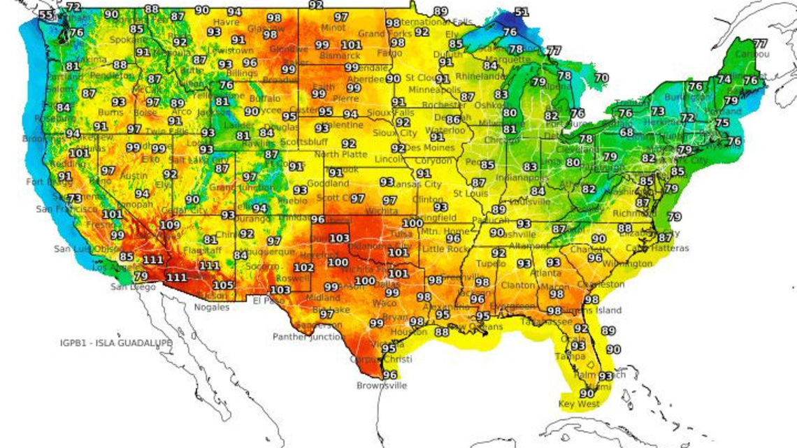 Heat expands west as storms, flooding threaten parts of U.S.