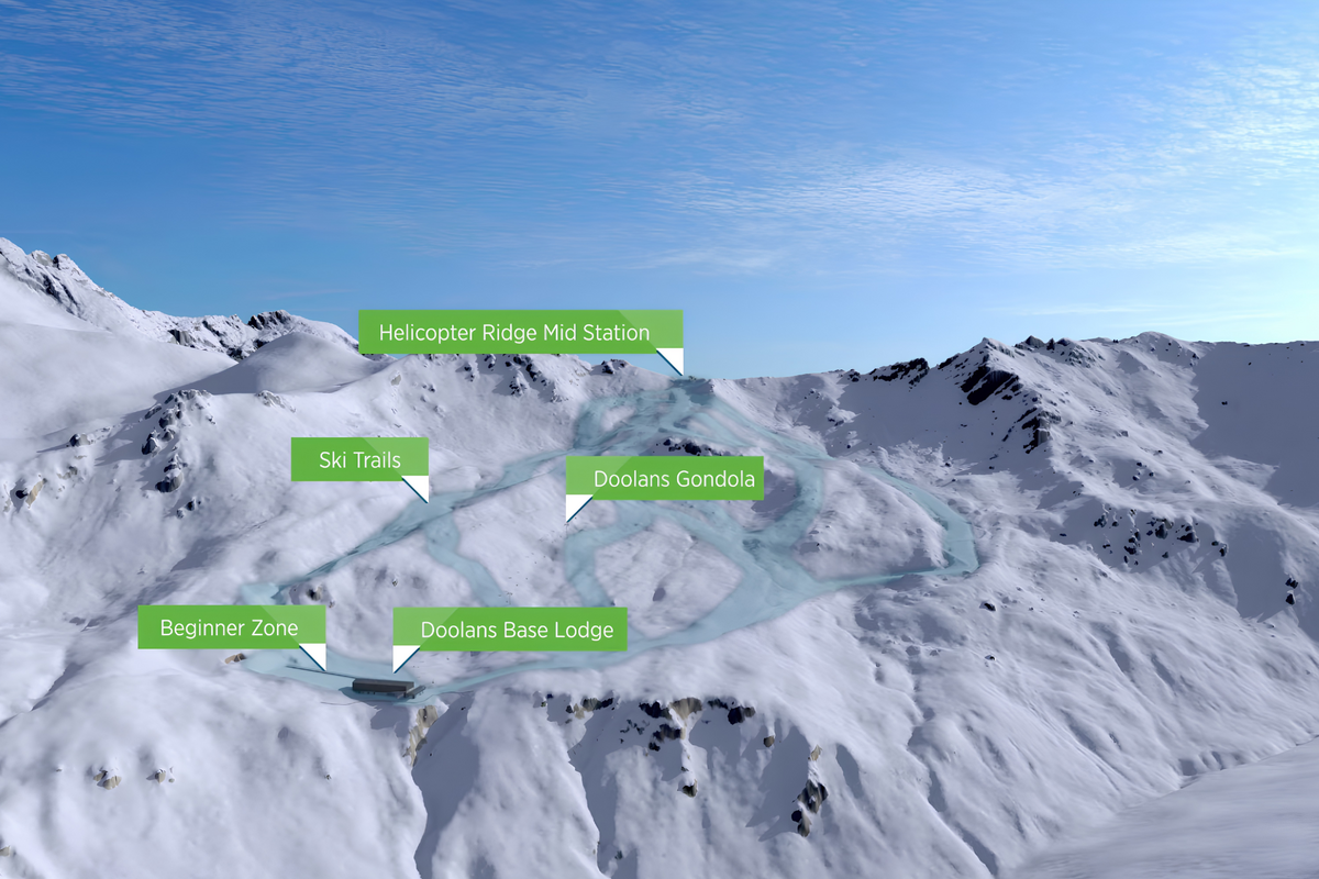  A preview of the new area in Doolans Basin.