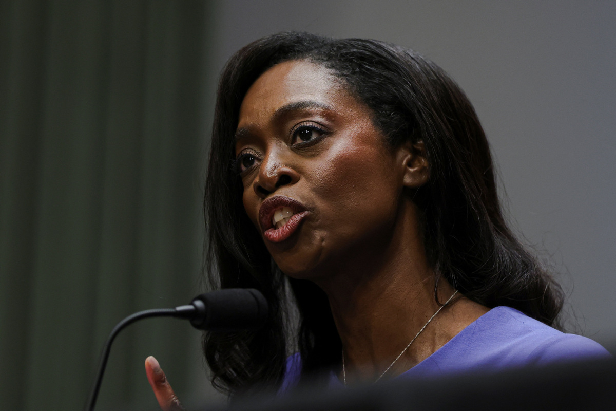 Erica Schwartz, President Donald Trump's nominee to lead the U.S. Centers for Disease Control and Prevention testifies before a Senate Health, Education, Labor, and Pensions Committee confirmation hearing, on Capitol Hill in Washington, D.C., U.S., July 15, 2026. REUTERS/Evelyn Hockstein