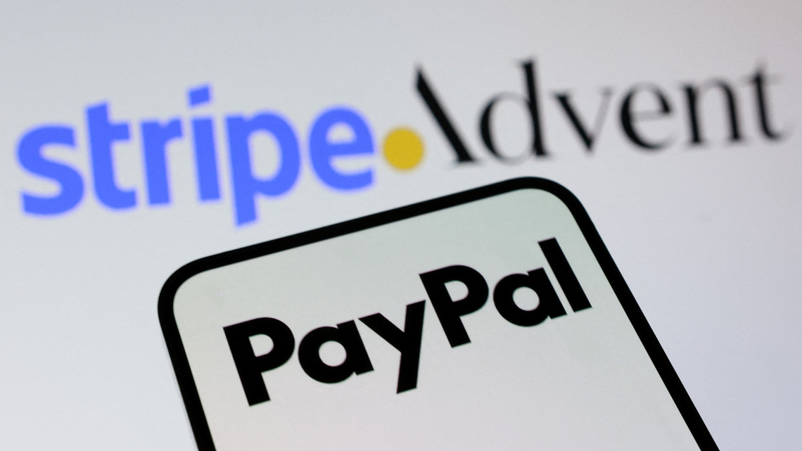 Advent, Stripe consortium is said to drop pursuit of PayPal, Bloomberg News reports 