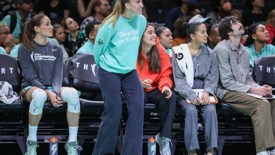 Liberty guard Sabrina Ionescu (back) out again vs. Fever