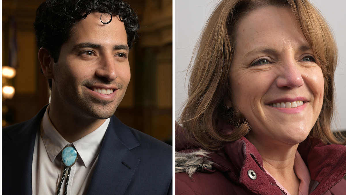 Manny Rutinel, left, and Shannon Bird, are facing off for the Democratic nomination to take on GOP Rep. Gabe Evans in Colorado's 8th District. (Hyoung Chang/The Denver Post/TNS)