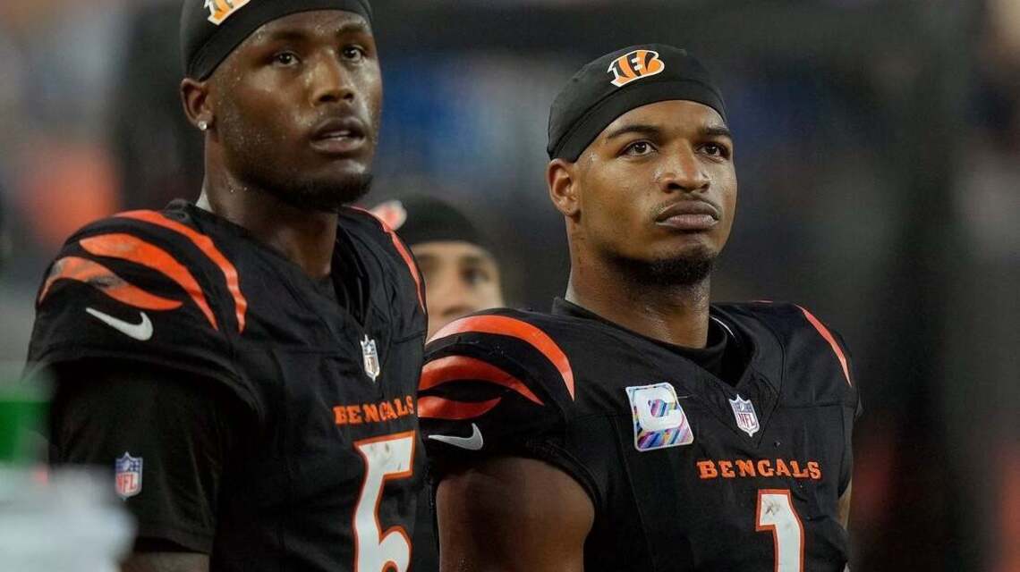 Bengals star wideouts Chase (knee), Higgins (heel) limited this week