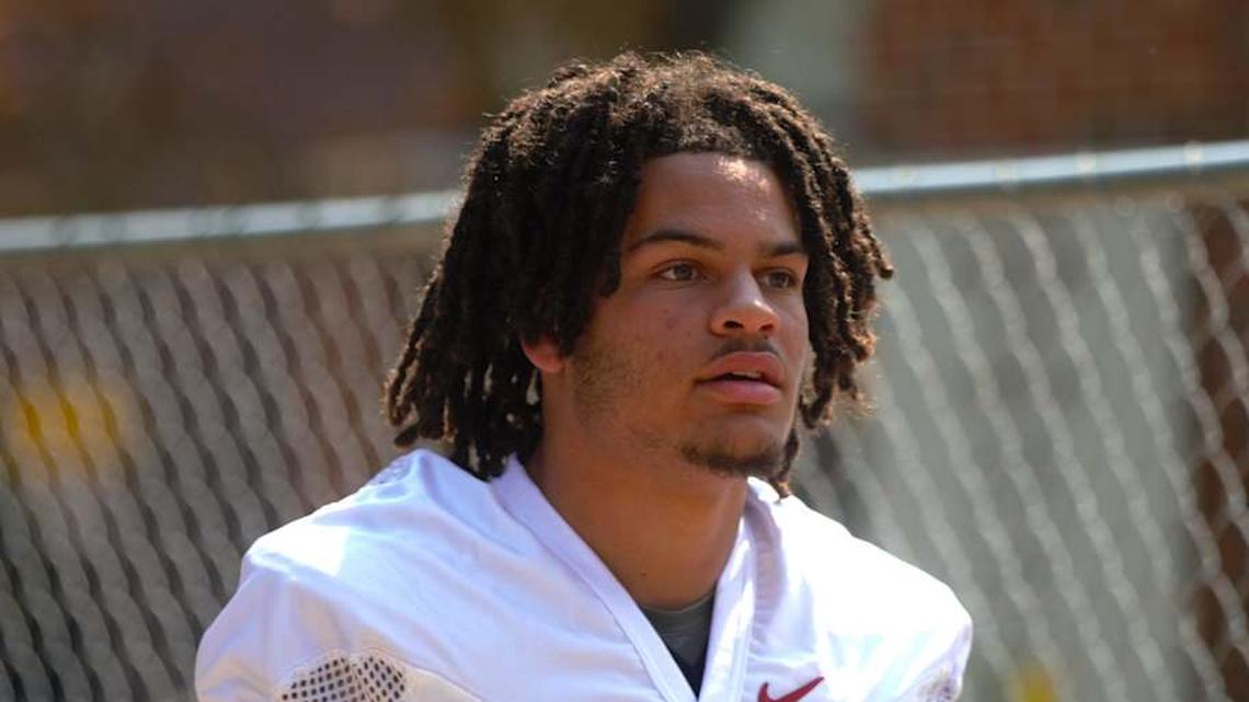  FSU football's Jayvan Boggs walks into the first spring practice of the spring season on Wednesday, March 19, 2025 | Liam Rooney/Tallahassee Democrat / USA TODAY NETWORK via Imagn Images 
