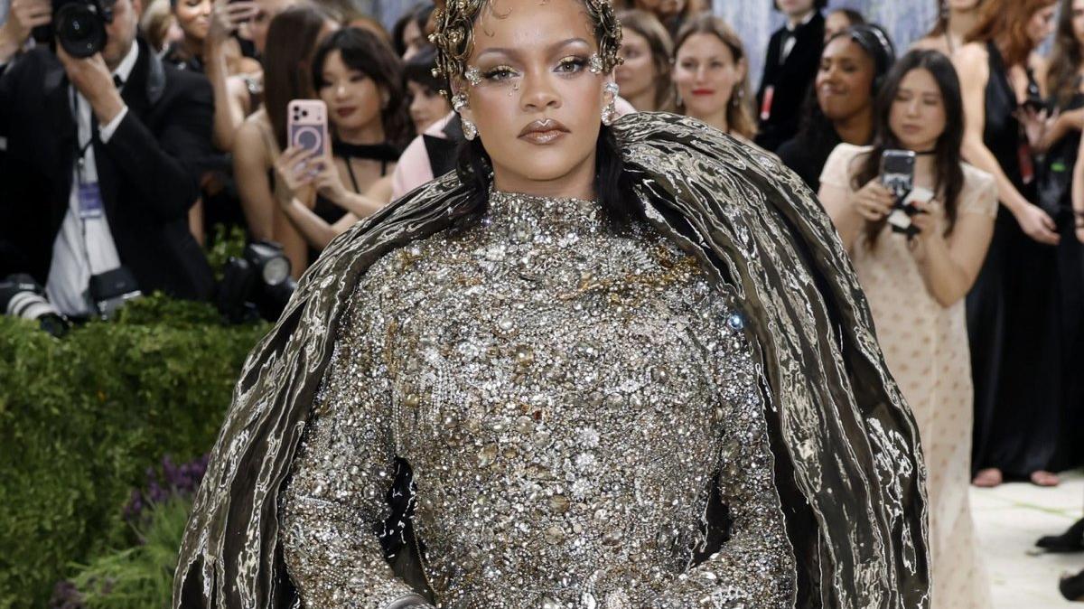 Rihanna arrives on the red carpet for the 2026 Met Gala celebrating "Costume Art" at The Metropolitan Museum of Art on Monday in New York City. Photo by John Angelillo/UPI