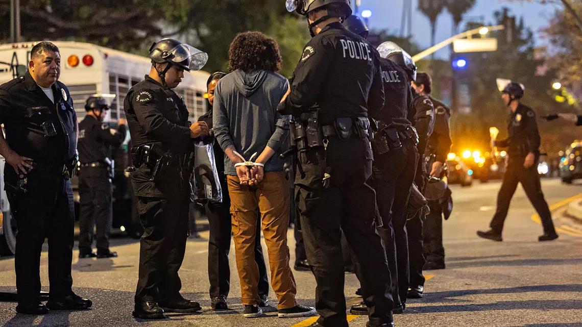 Activists suing LAPD allege officer shot foam rounds at their groins at point-blank range 