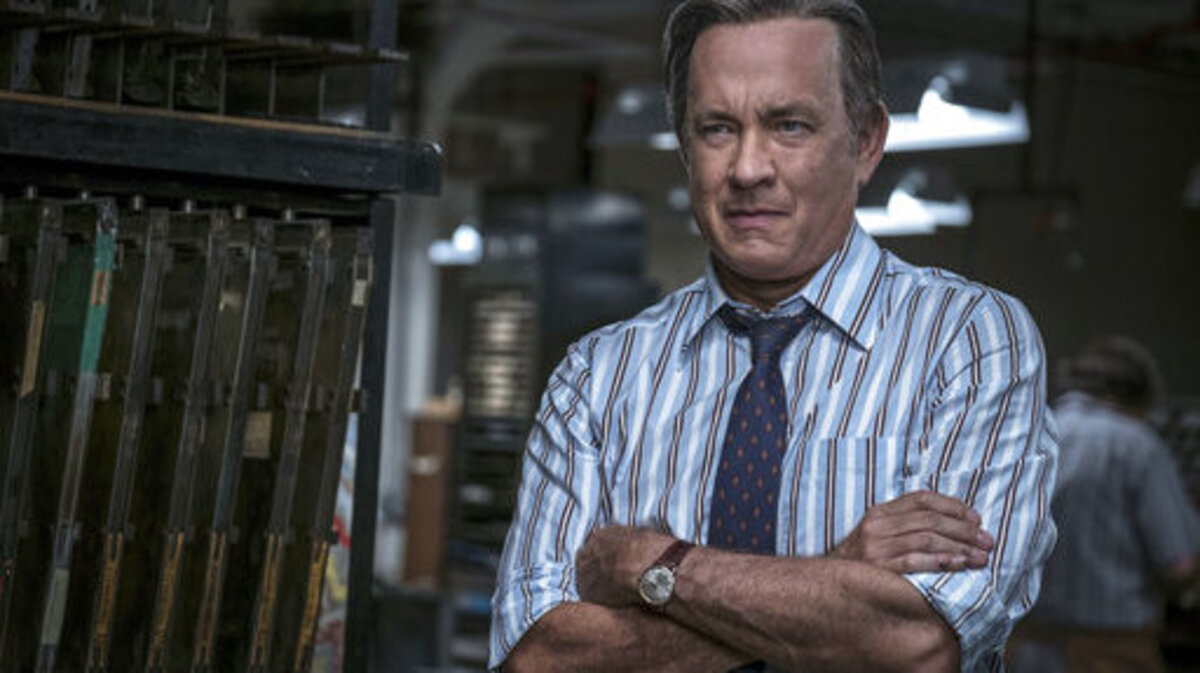 Tom Hanks portrays Ben Bradlee in a scene from "The Post." The film, which also stars Meryl Streep, is playing at the North Carolina Museum of Art.