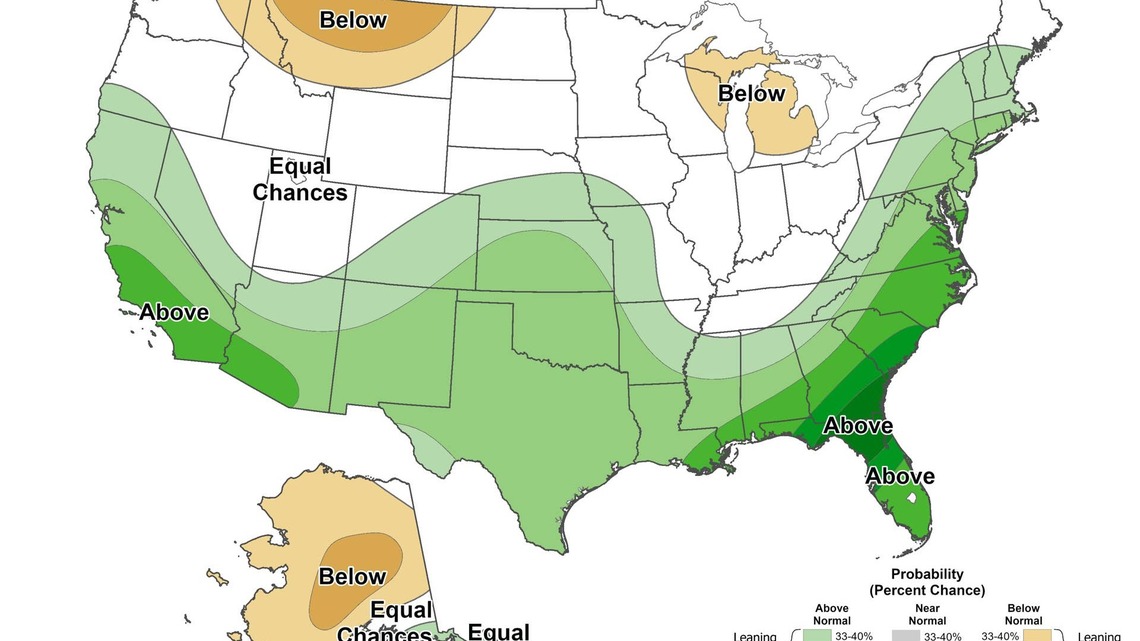 NOAA Map Shows US States Bracing for Heavy Snow This Winter 