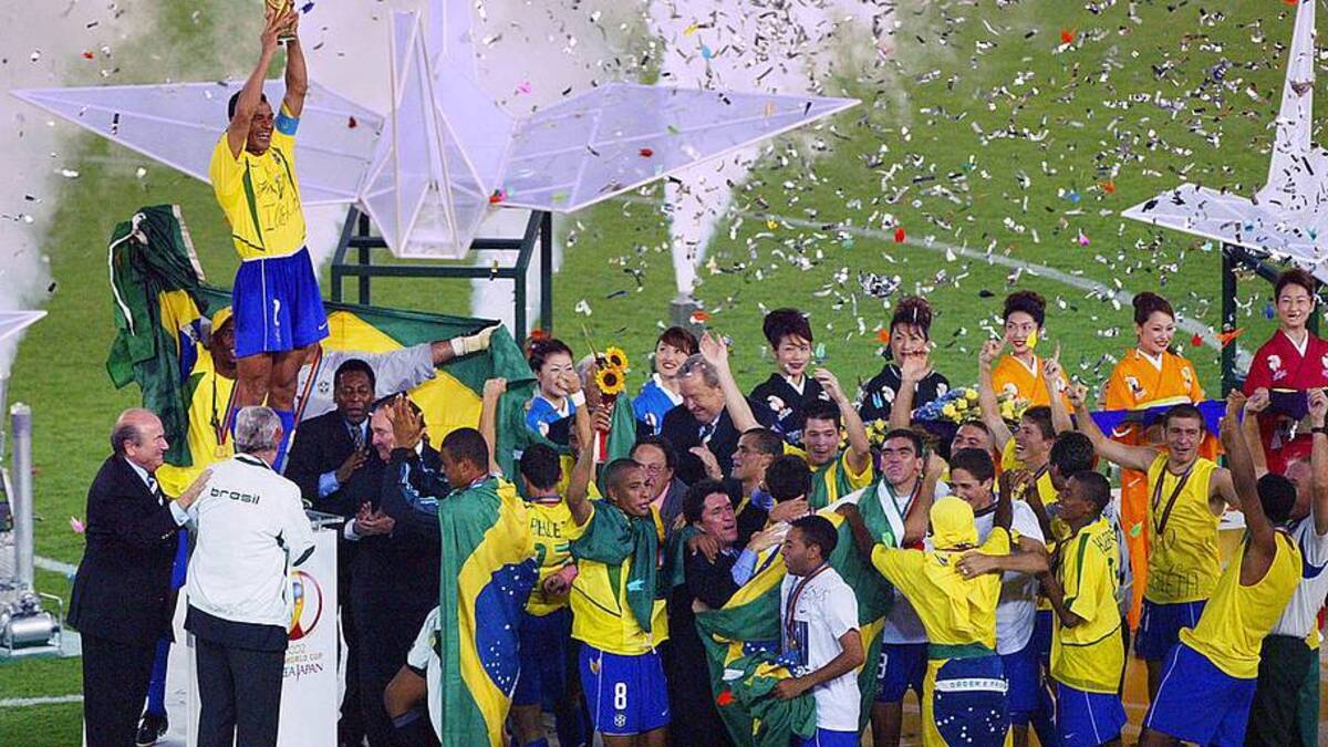  Brazil has won a record five World Cups. | DAMIEN MAYER/AFP/Getty Images 