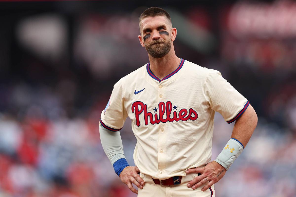  Philadelphia Phillies first baseman Bryce Harper (3) Bill Streicher-Imagn Images © Bill Streicher-Imagn Images