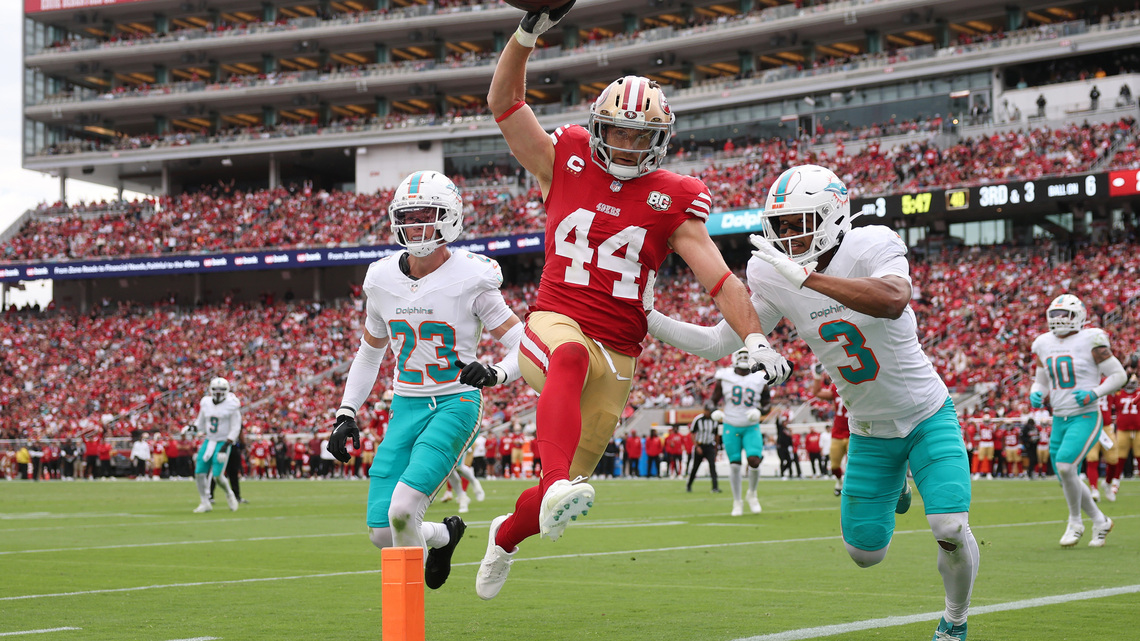 49ers win 35-13 in home-opening rout of Dolphins 