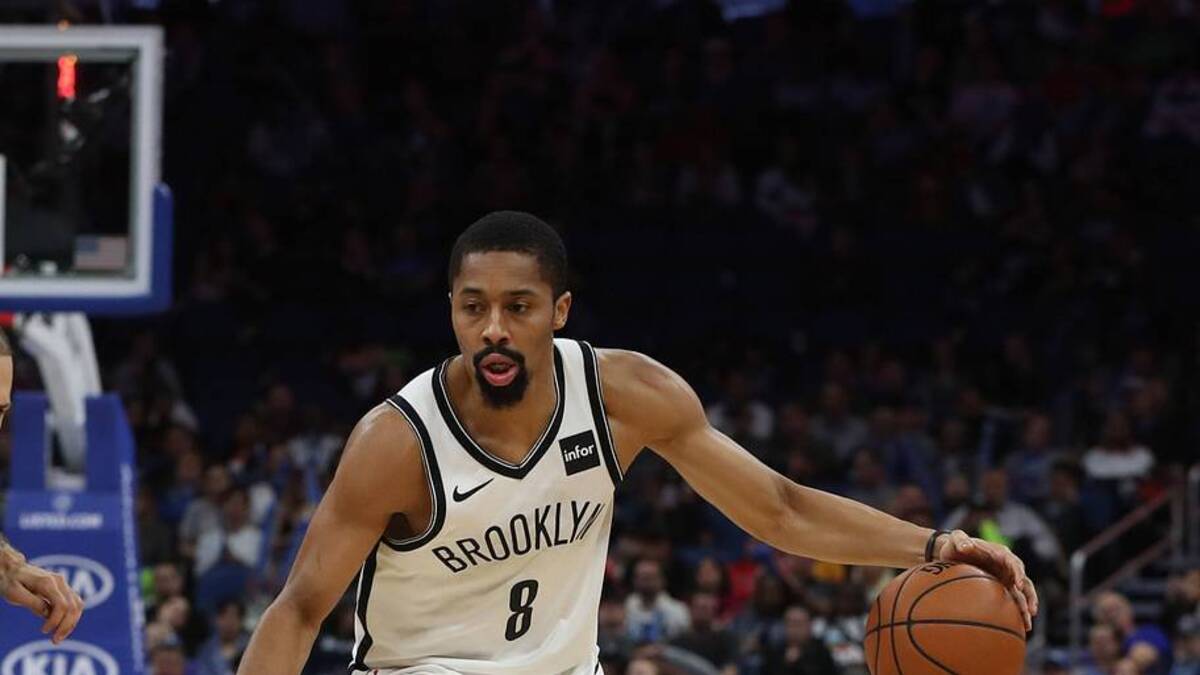  Jan 18, 2019; Orlando, FL, USA; Brooklyn Nets guard Spencer Dinwiddie (8) during the second half at Amway Center. Mandatory Credit: Kim Klement-USA TODAY Sports | IMAGN IMAGES via Reuters Connect 