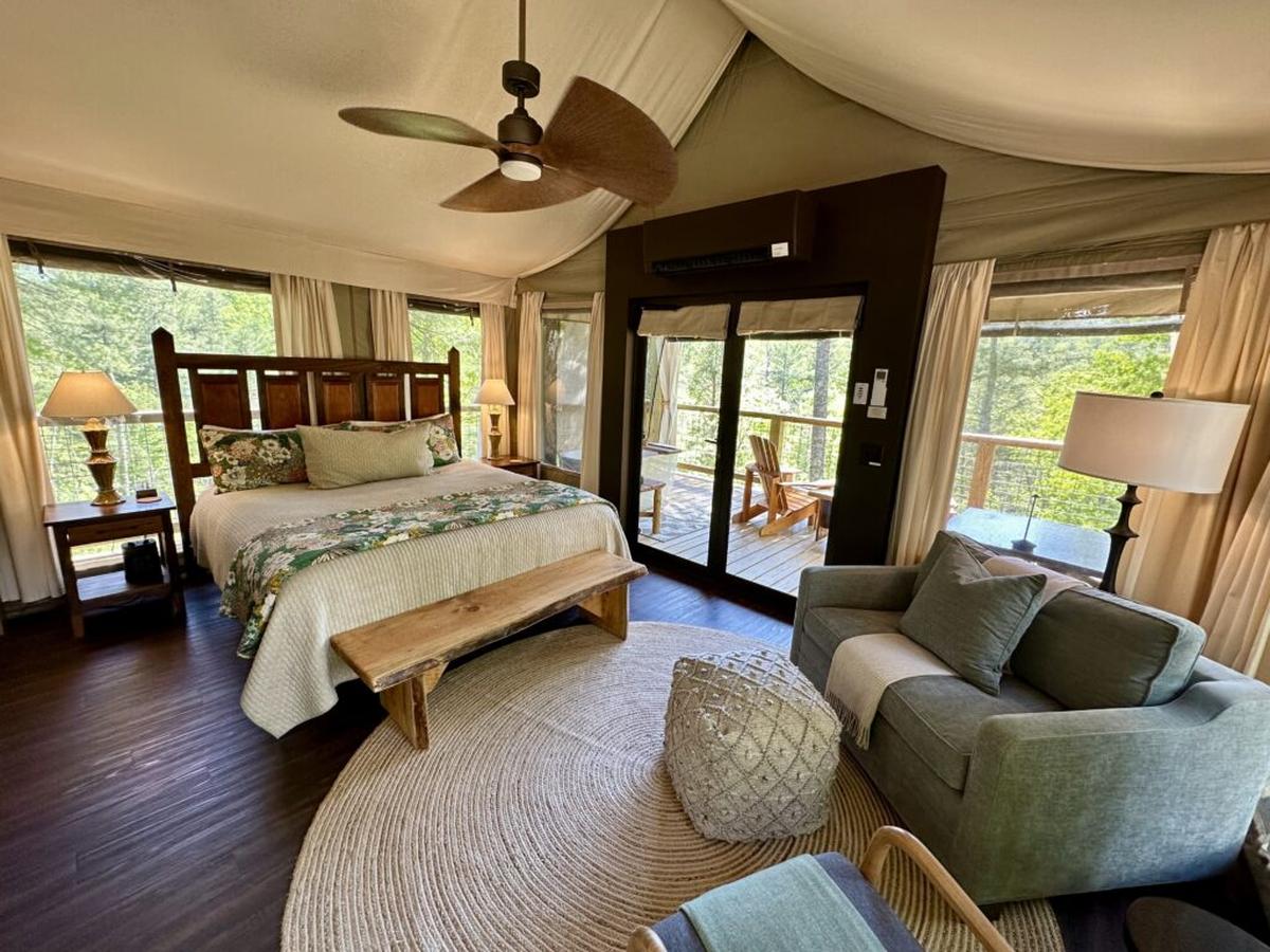  I’ve glamped before but never come close to the level of posh at Tuxedo Falls. Photo credit: Cathy Bennett Kopf 