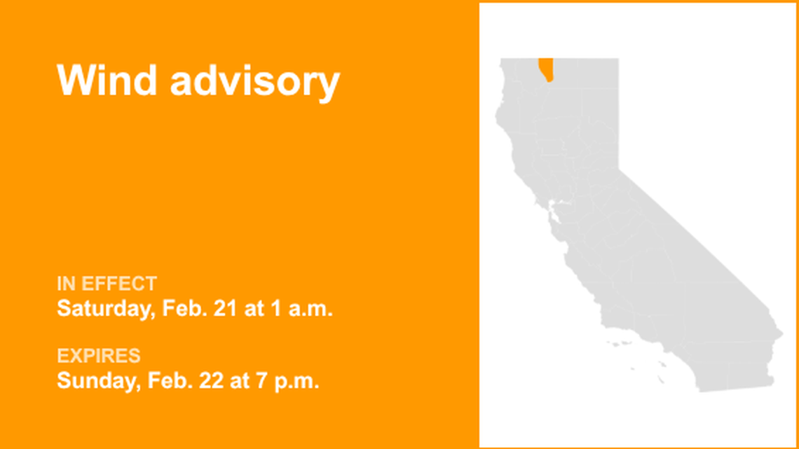 UPDATE: Wind advisory in place for Central Siskiyou County until Sunday evening 