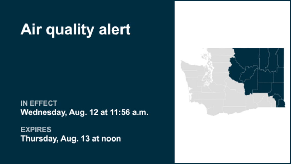 Air quality alert for Eastern Washington for Thursday 