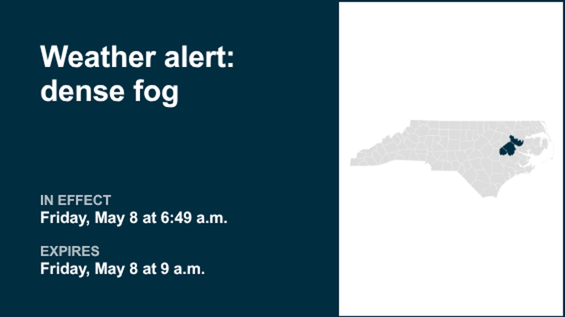 Prepare for dense fog in Eastern North Carolina Friday morning 