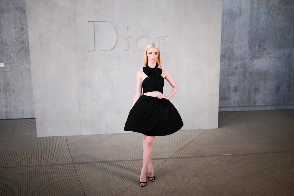 Anya Taylor-Joy attends a photocall before the Christian Dior Cruise 2027 collection show at the Los Angeles County Museum of Art (LACMA) in Los Angeles, California, U.S., May 13, 2026. REUTERS/Daniel Cole