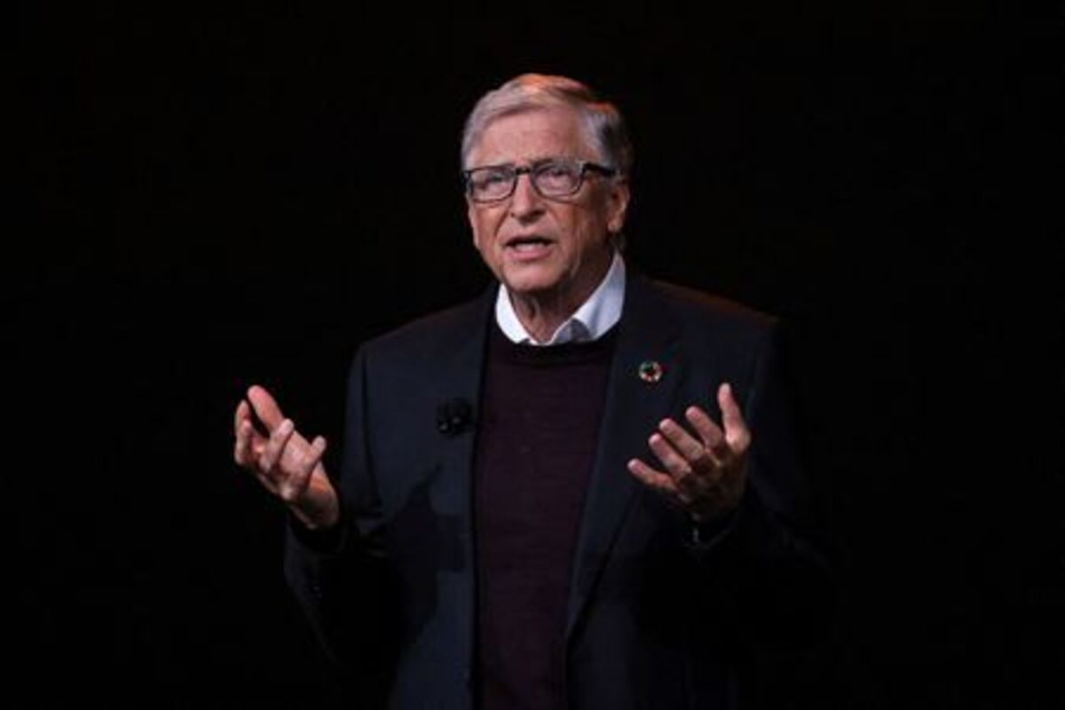 FILE PHOTO: Bill Gates makes opening remarks during the annual Gates Foundation's Goalkeepers Summit in Manhattan, New York City, U.S., September 22, 2025. REUTERS/Caitlin Ochs/File Photo