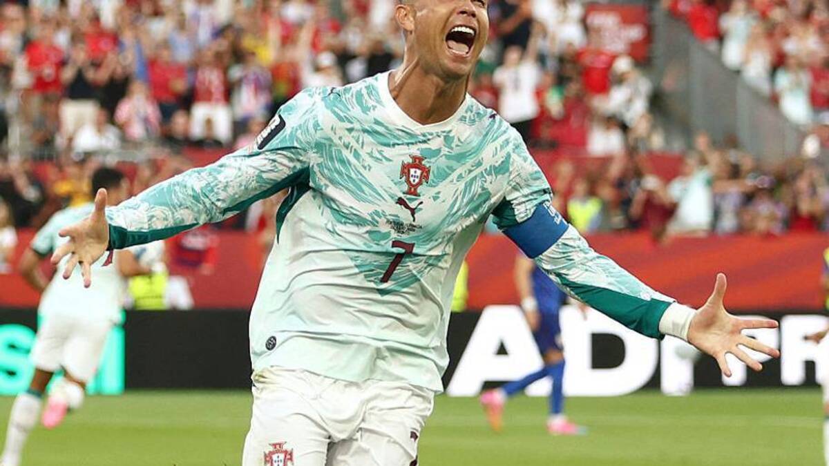  Cristiano Ronaldo got Portugal back in the game from the spot. | Cole Burston/AFP/Getty Images 